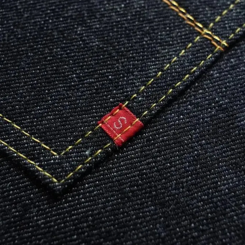 Mid rise selvedge men's jeans