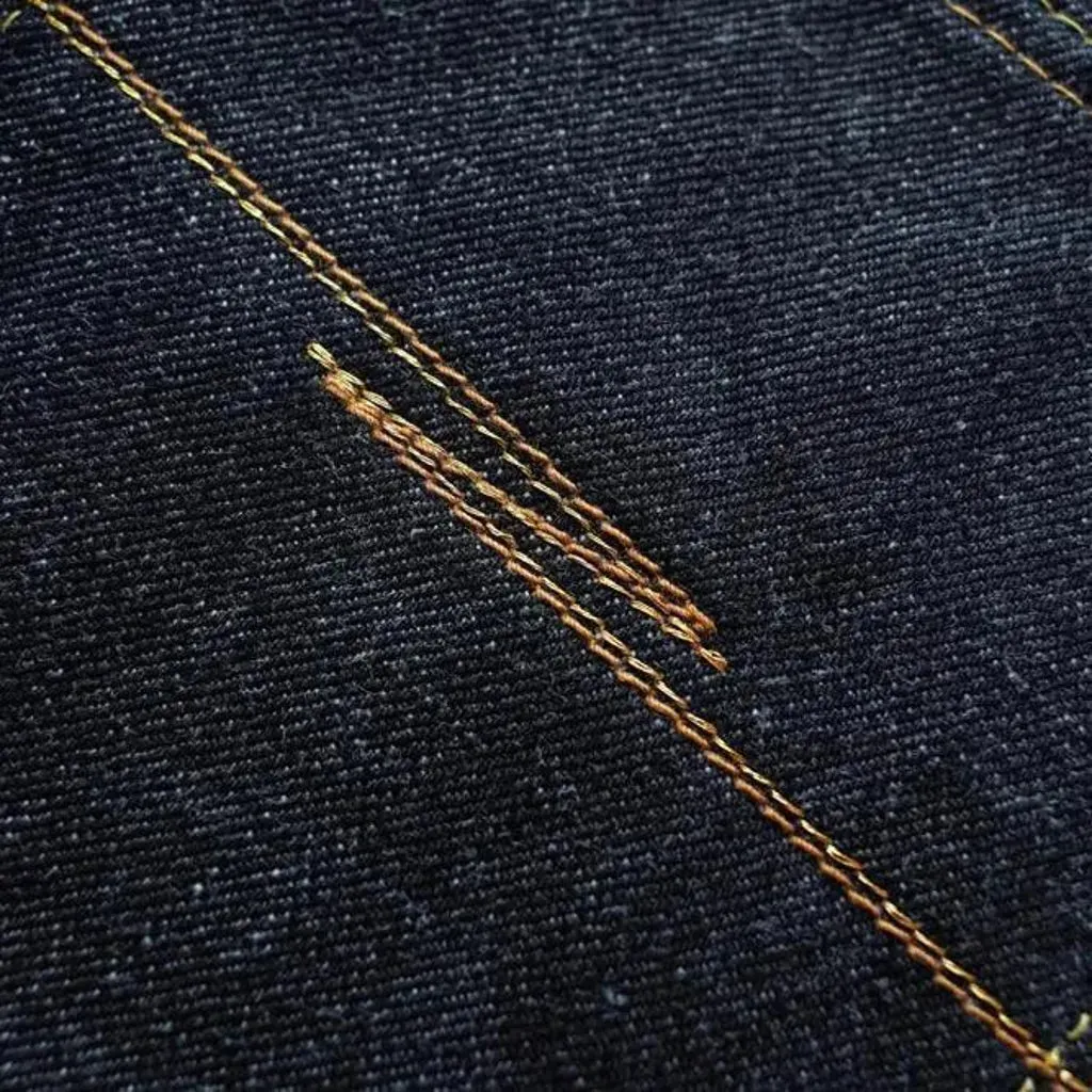 Mid rise selvedge men's jeans