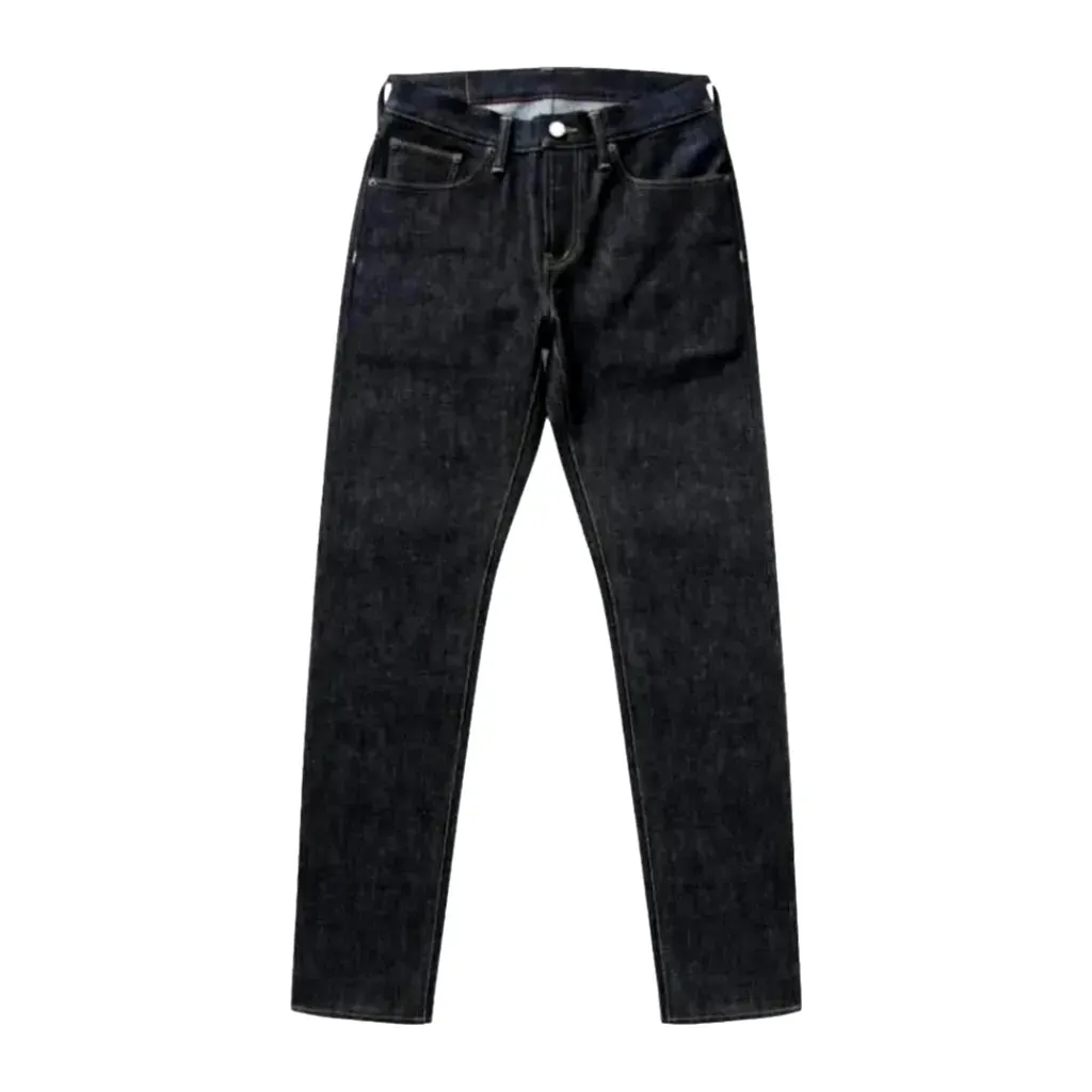 Mid rise selvedge men's jeans