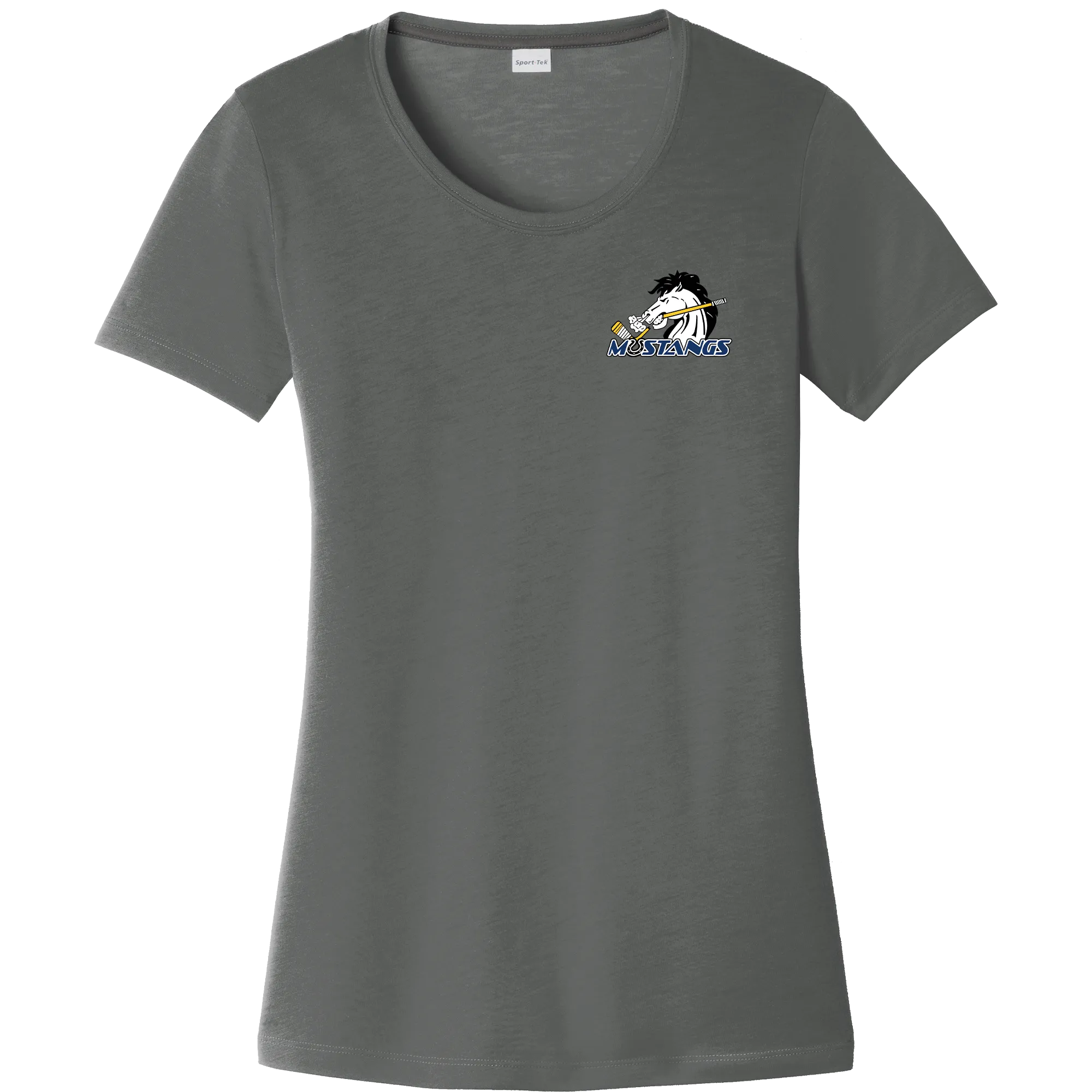 Mid-State Mustangs Ladies PosiCharge Competitor Cotton Touch Scoop Neck Tee