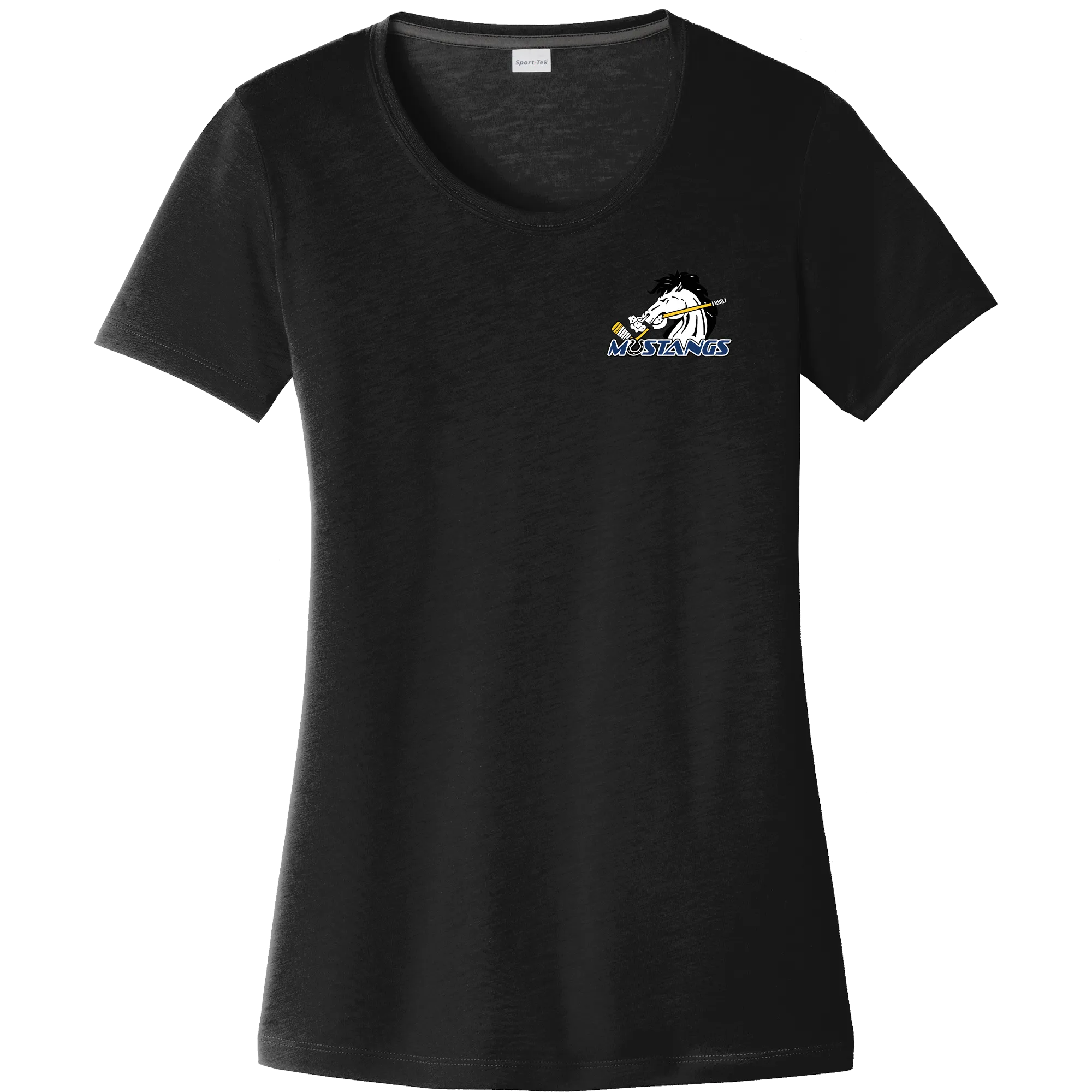 Mid-State Mustangs Ladies PosiCharge Competitor Cotton Touch Scoop Neck Tee