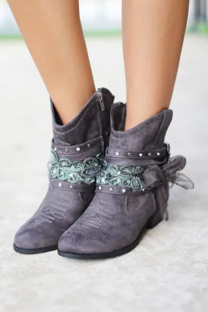 Midas Gray Booties