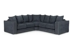 Midas Sofa - Charcoal Large Corner - 248 x 248 CM