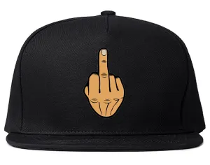 Middle Finger Funny Chest Mens Snapback Hat