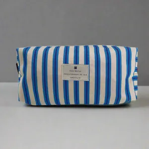 Midi accessories pouch - Santorini Blue stripe