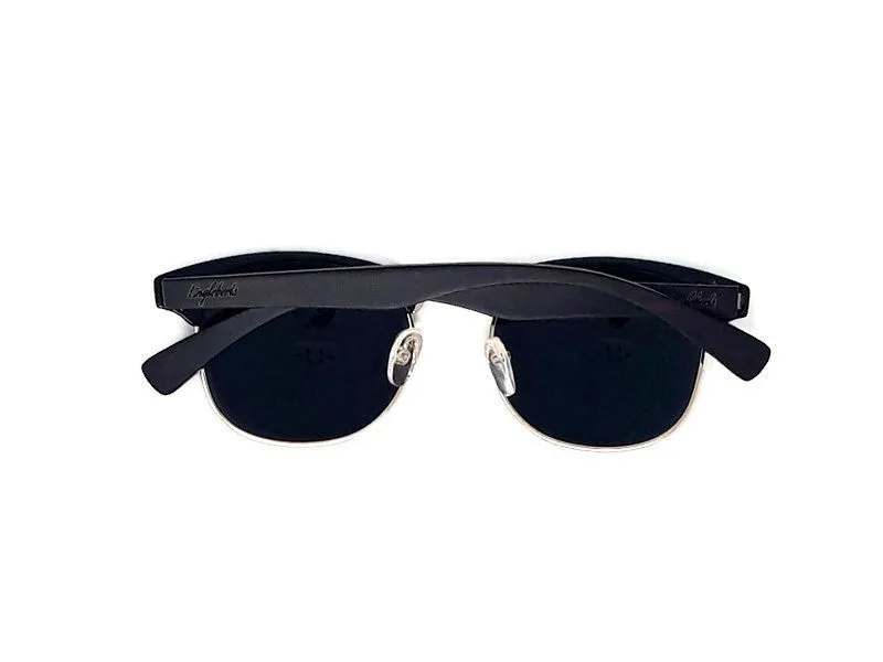 Midnight Black Bamboo Club Polarized Sunglasses