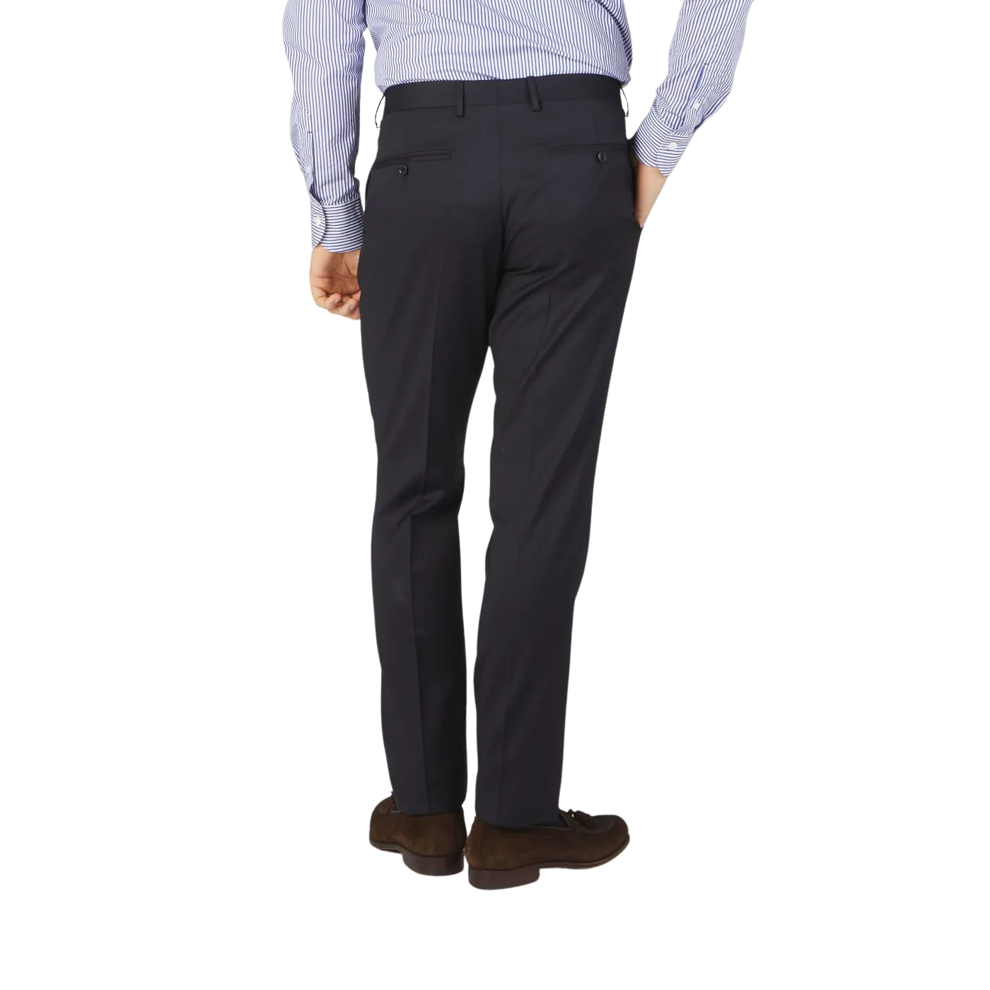 Midnight Navy Super 110s Wool Suit Trousers