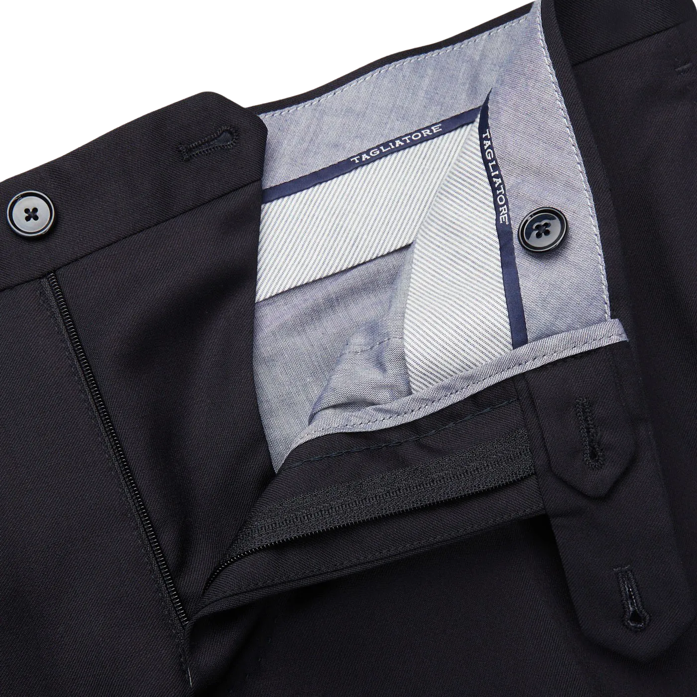 Midnight Navy Super 110s Wool Suit Trousers