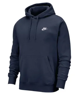 Midnight Navy/Midnight Navy/White - Nike Club hoodie