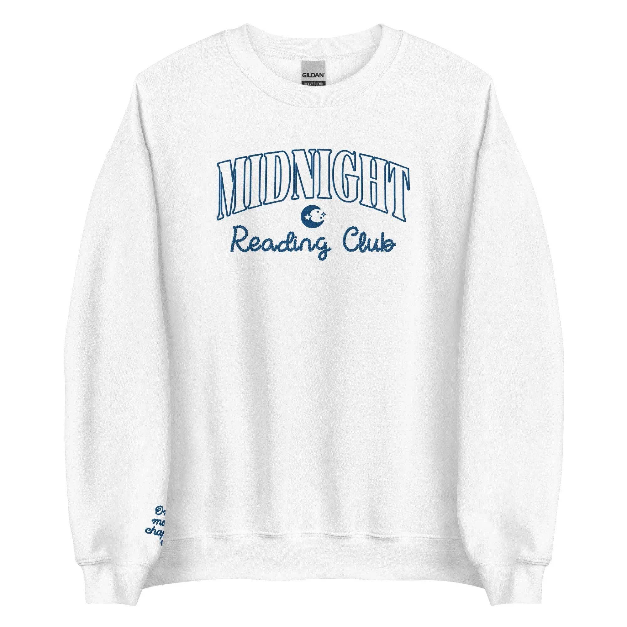 Midnight Reading Club Embroidered Sweatshirt