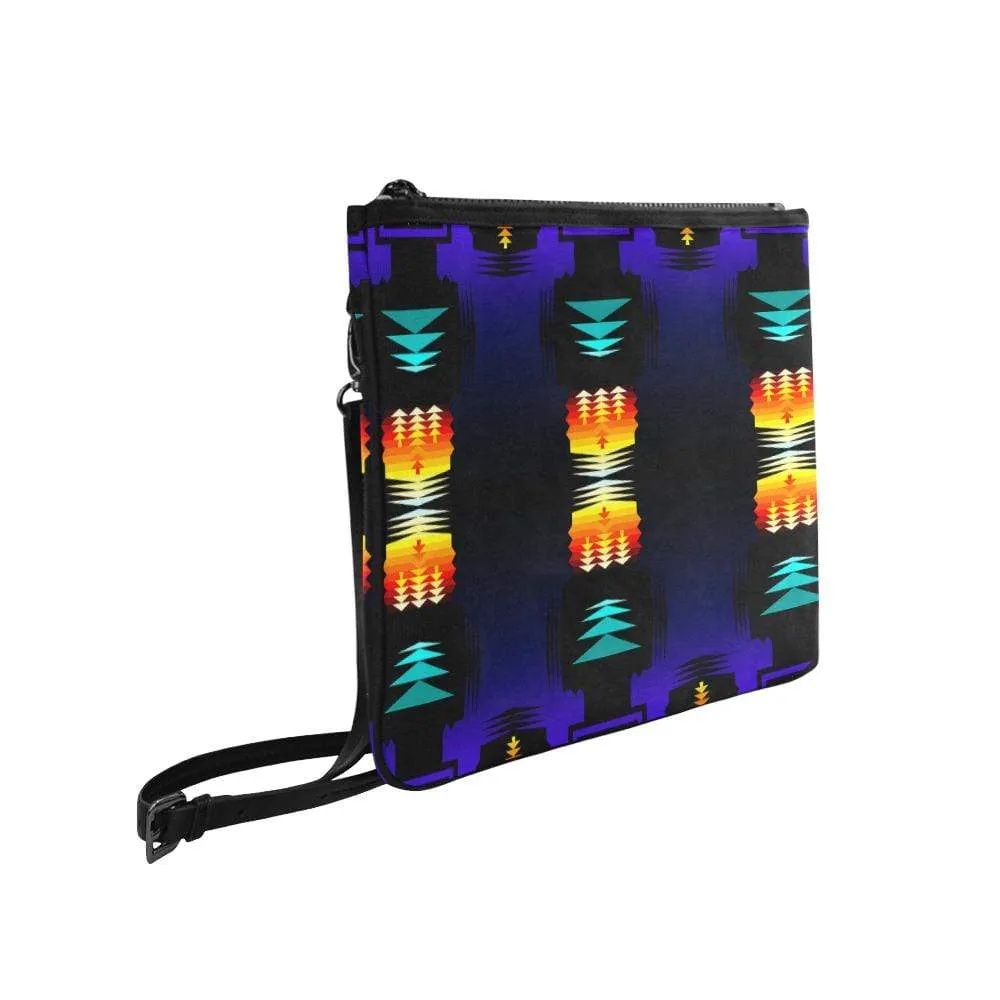 Midnight Sage Fire II Slim Clutch Bag