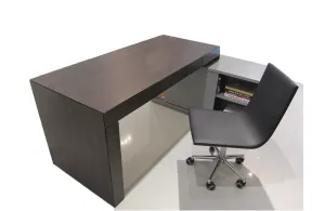 Mikaela Modern Office Desk Dark Gray