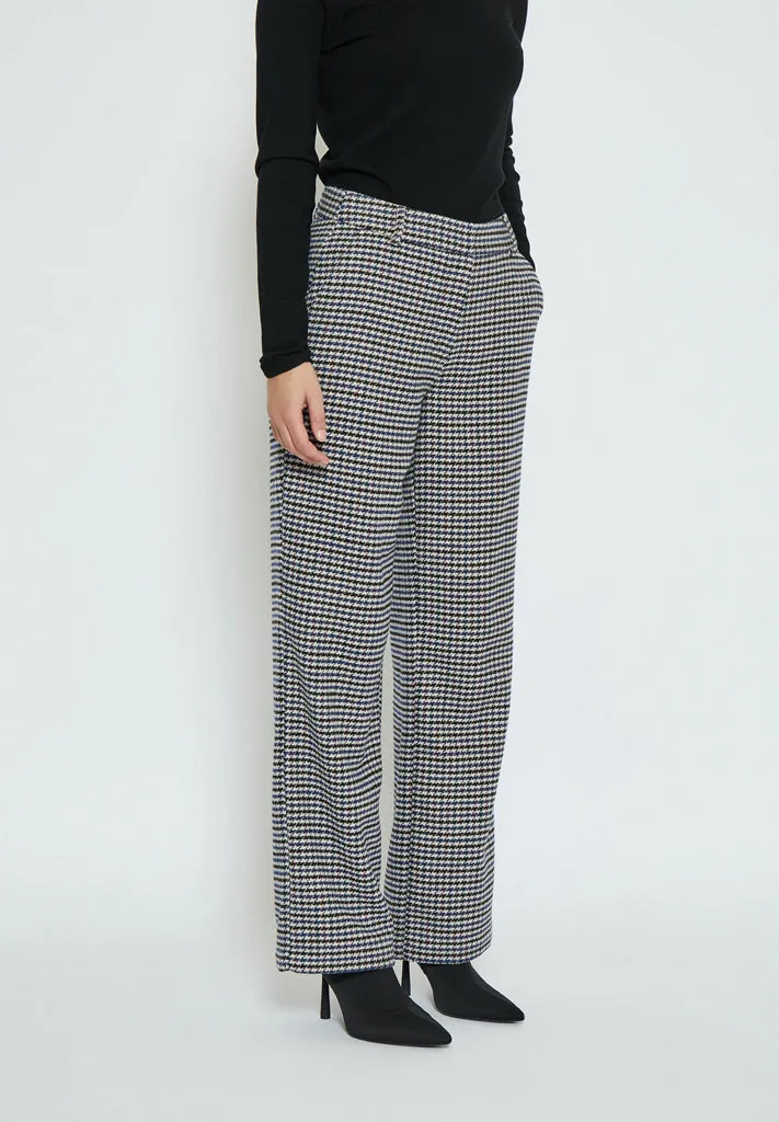 Mikala Embry Pant - Snorkel Blue Checked