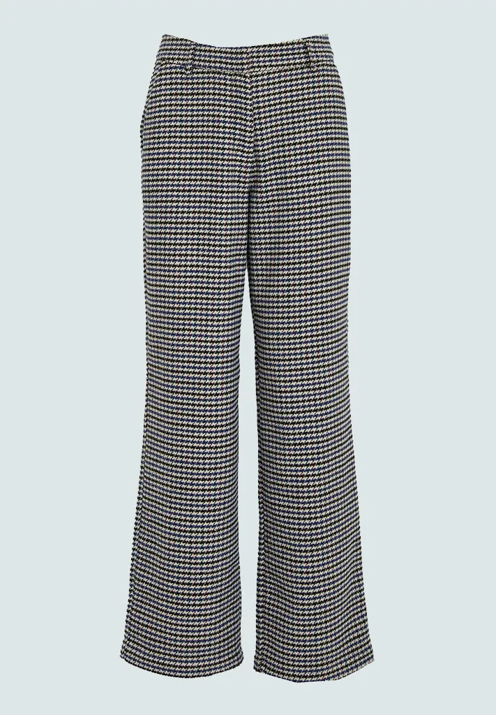 Mikala Embry Pant - Snorkel Blue Checked