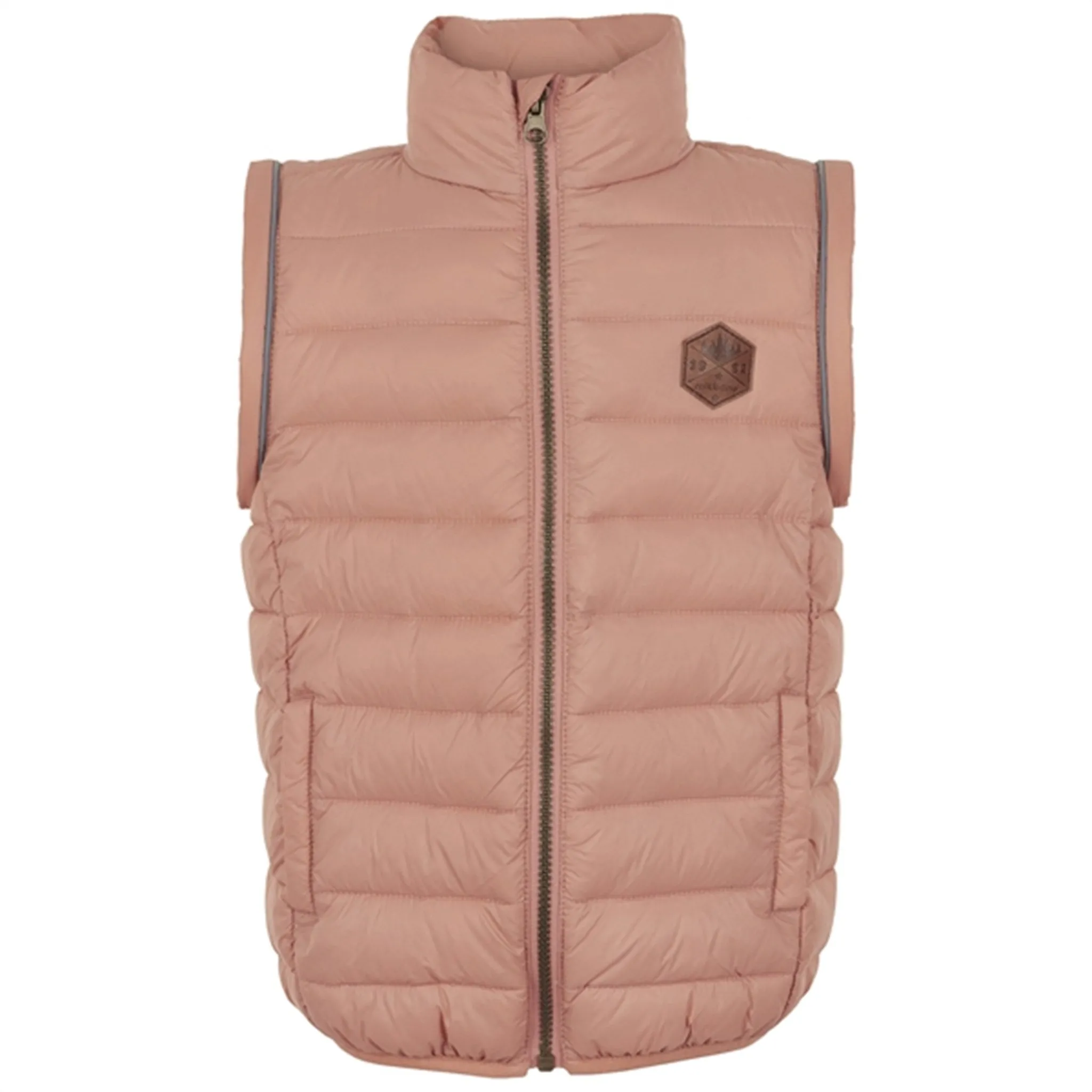 Mikk-Line Nylon puffer 2i1 Jacket Tawny Brown