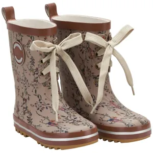 Mikk-Line Rubber Boots Print Nougat