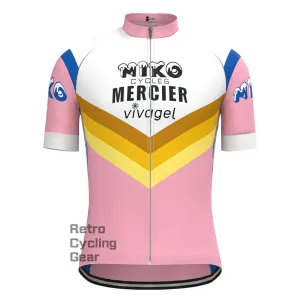 MIKO Pink Retro Short sleeves Jersey