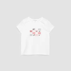 MIL Checked Flower Tee