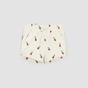 MIL Pineapple Cream Print Knit Short