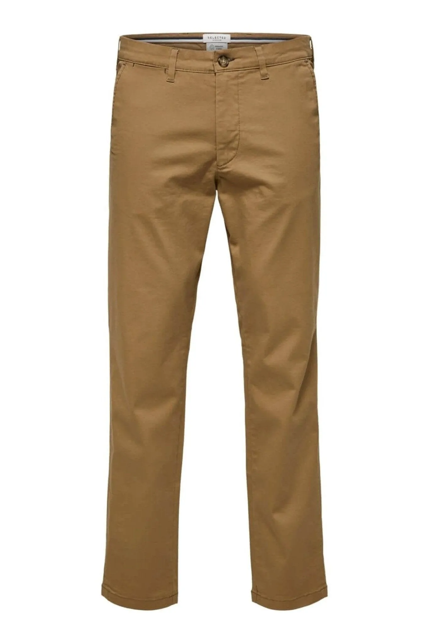 Miles Flex chino pant - Brown (organic cotton)