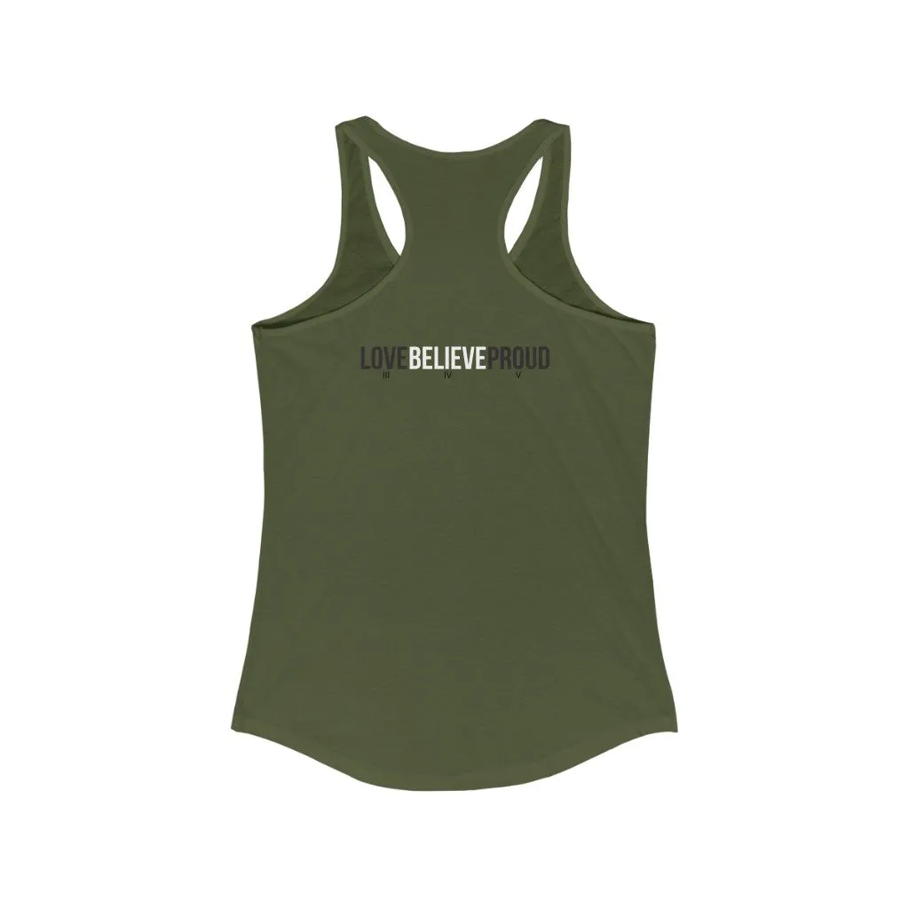 Military 345 Hand Racerback Tank