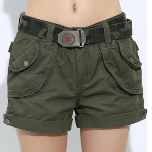 Military Army Loose Pockets Shorts