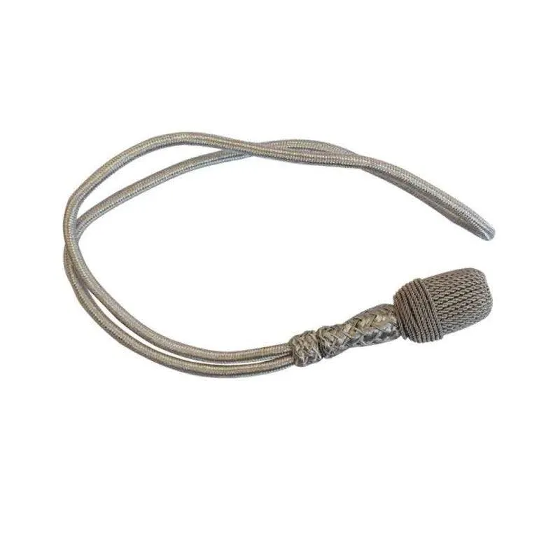 Military Silver Corded Sword Knot