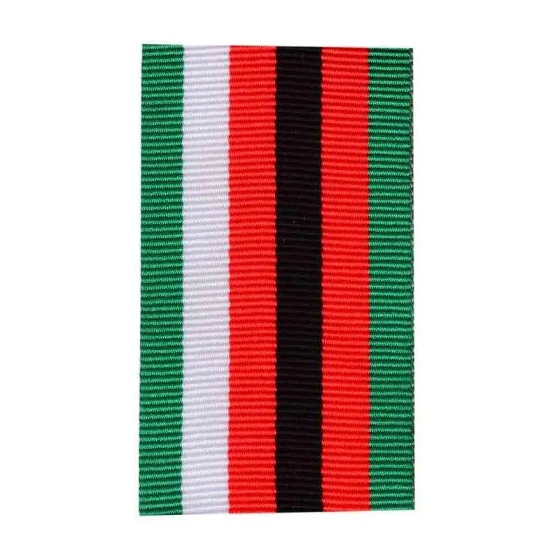 Military Uniform Ribbon Ranks in Green White Red & Black