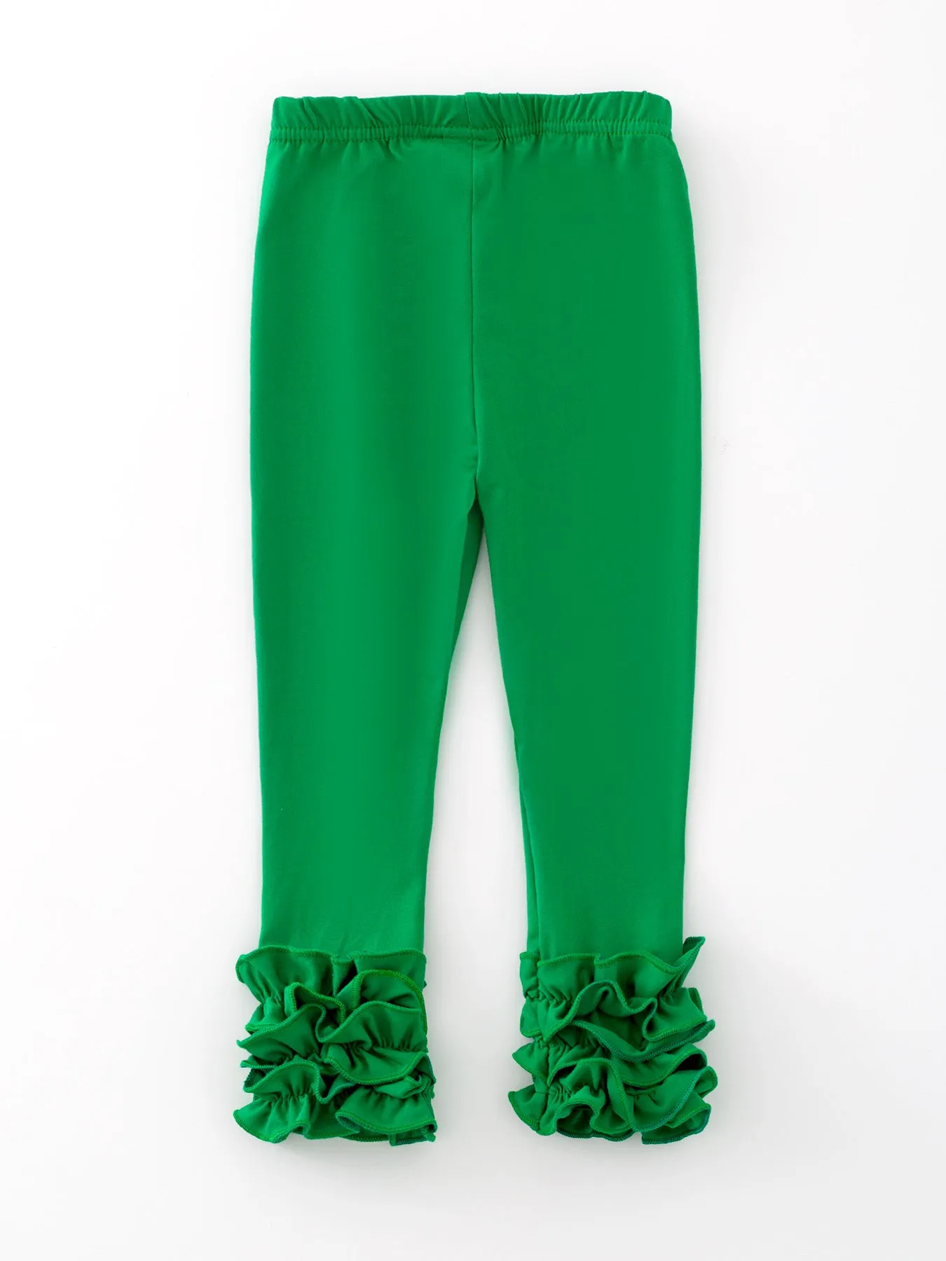 Milk Silk Ruffled Solid Color Pants