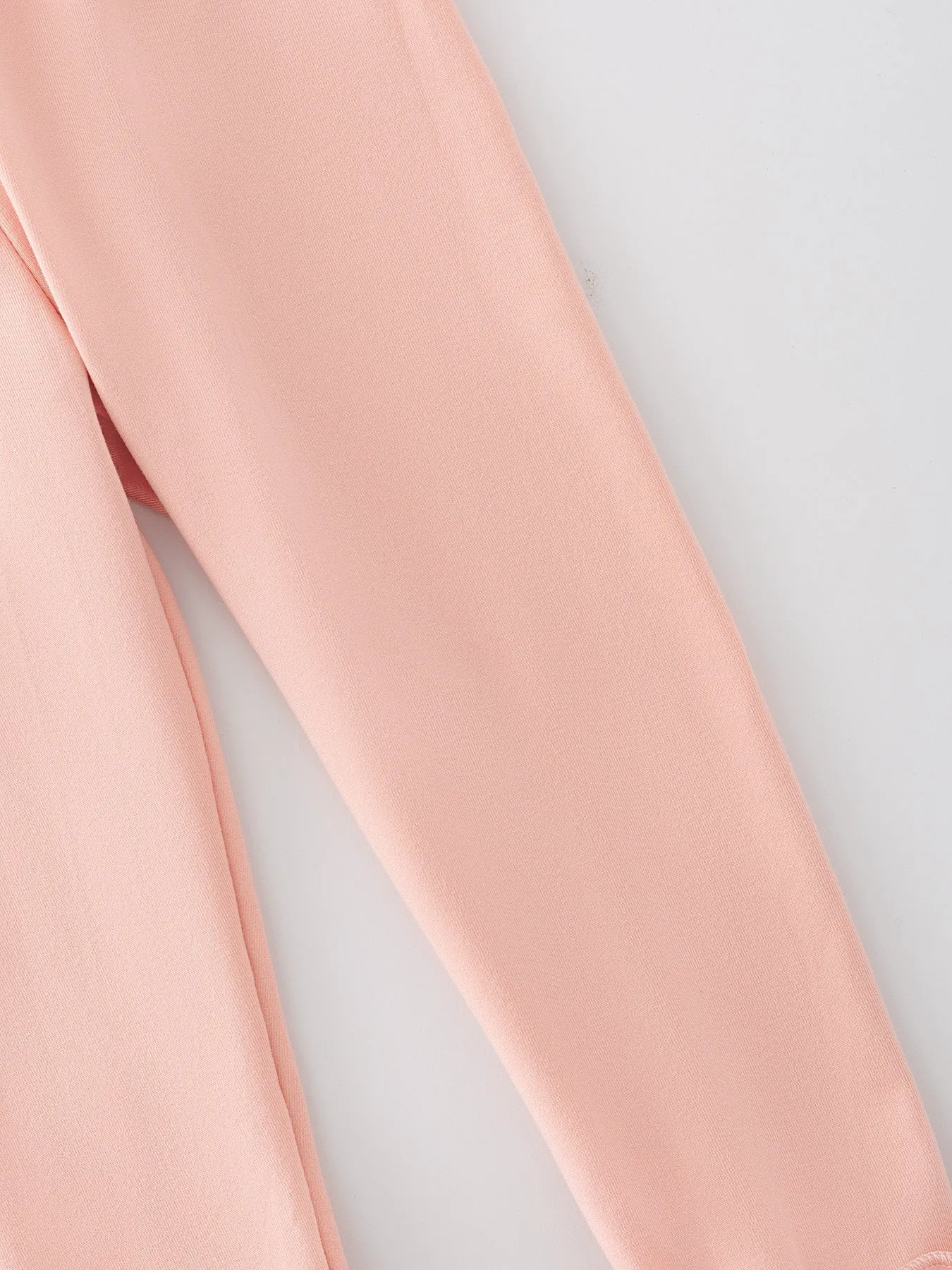 Milk Silk Ruffled Solid Color Pants