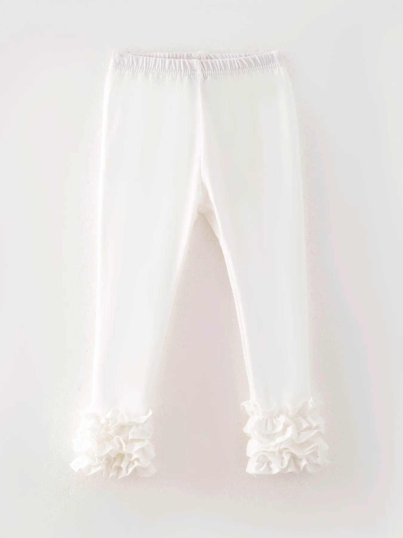 Milk Silk Ruffled Solid Color Pants