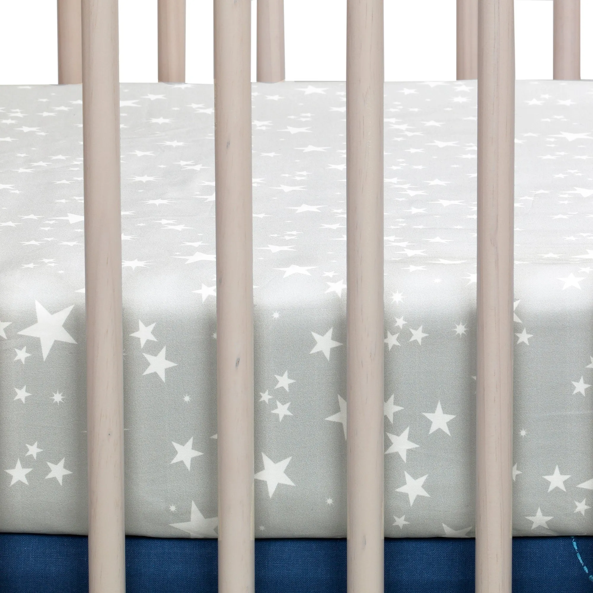 Milky Way Star Cotton Fitted Crib Sheet