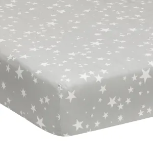 Milky Way Star Cotton Fitted Crib Sheet