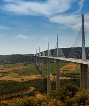 Millau Bridge Scenic Printed Backdrop