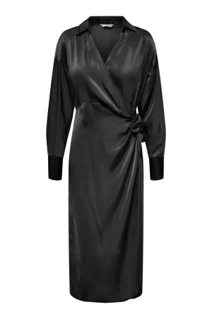 Mille Longsleeve Midi Dress - Black