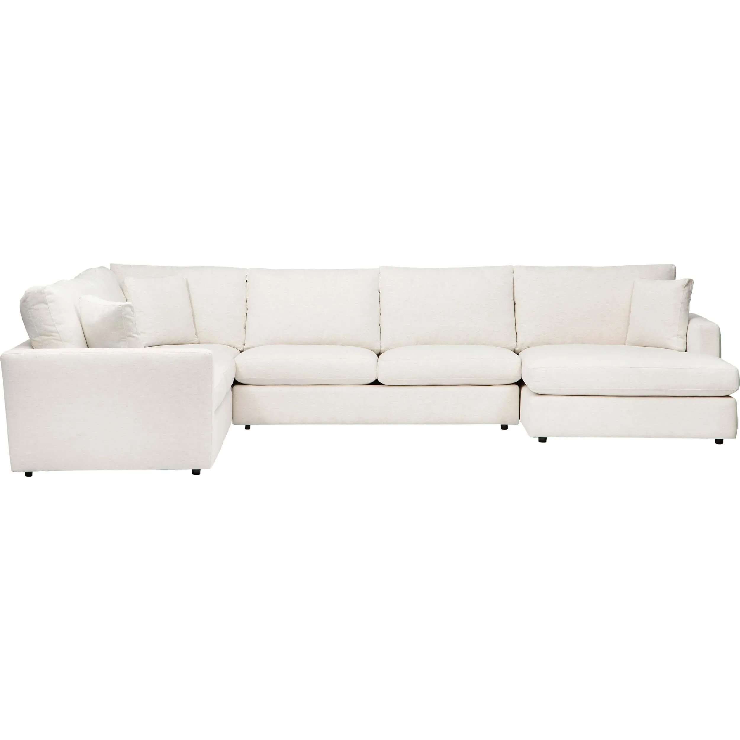 Miller 4 Piece Sectional, Nomad Snow