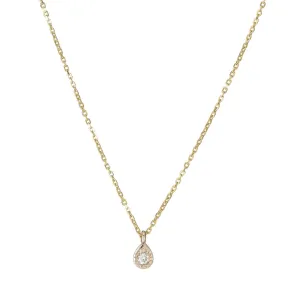 Milli Teardrop Diamond Necklace (ready to ship option)*