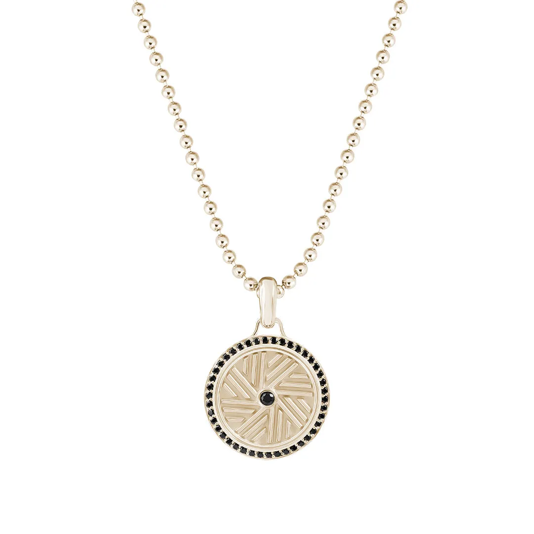 Millstone Pendant in Gold