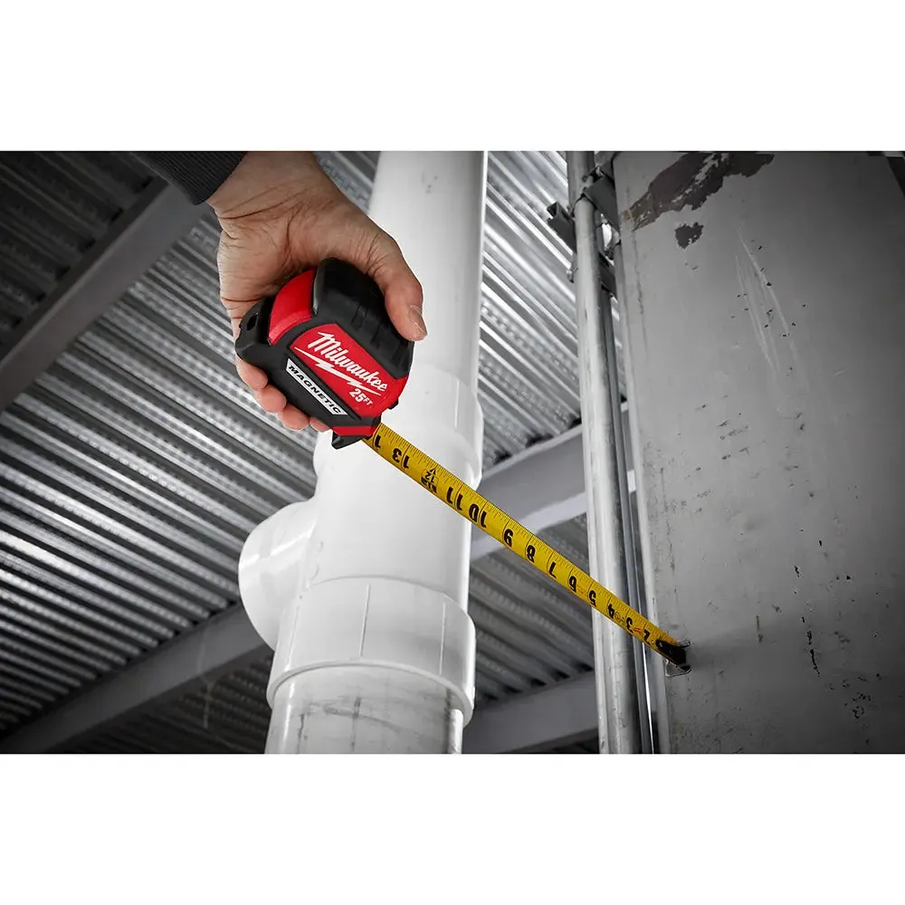 Milwaukee 25 ft. Compact Magnetic Tape Measure