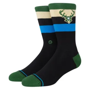 Milwaukee Bucks Stripe Crew Socks