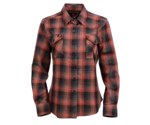 Milwaukee Ladies Black/Rust Flannel Shirt