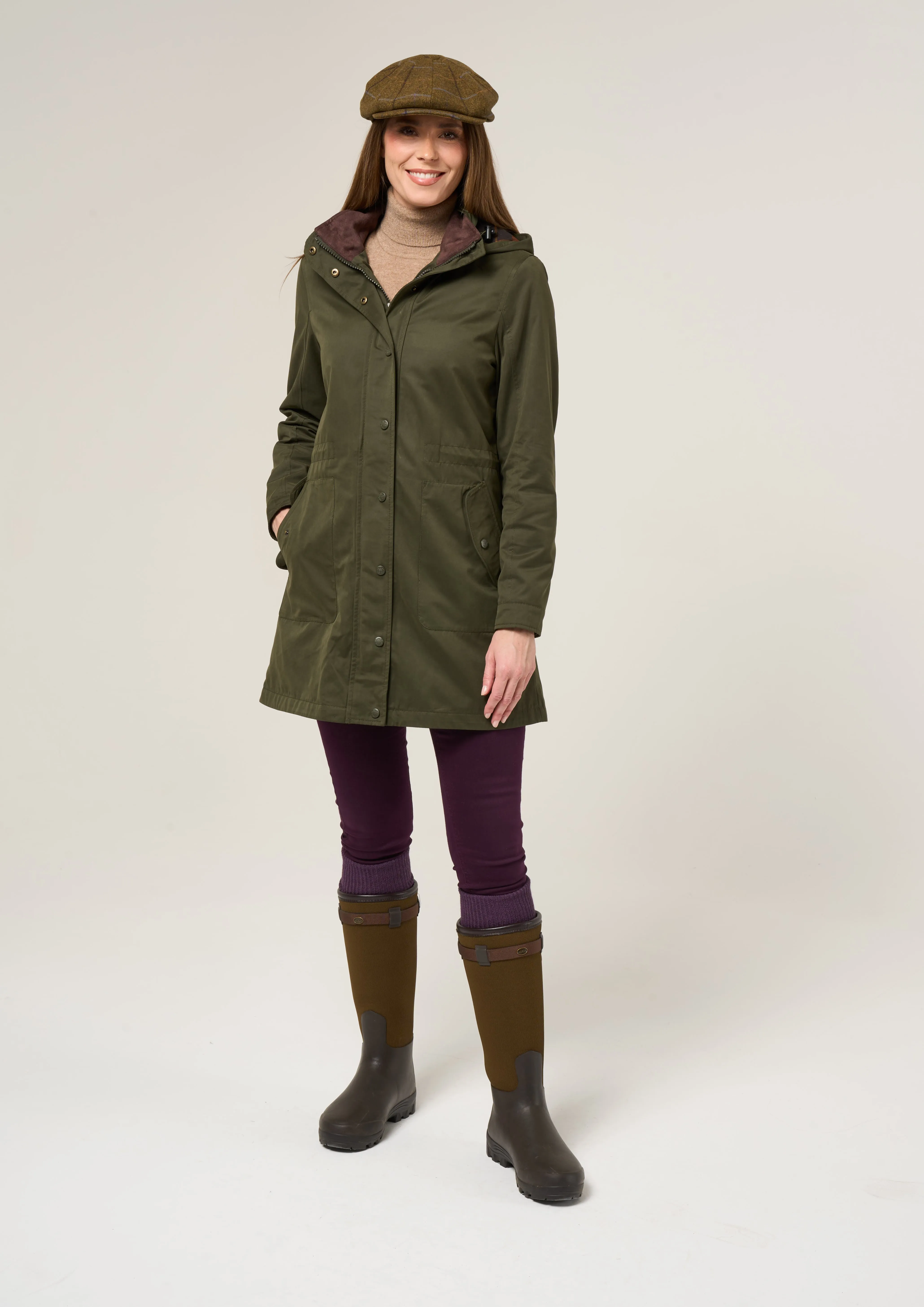 Milwood Women's Olive Jacket - Regular Fit