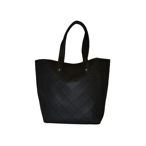 MIMOSA- Womens Laser Cut Vegan Tote Bag