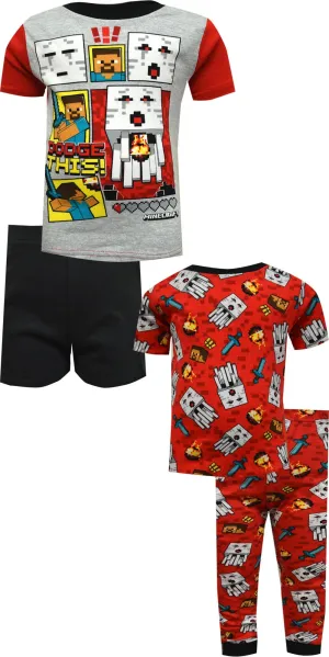 Minecraft Dodge This 4 Piece Cotton Pajamas