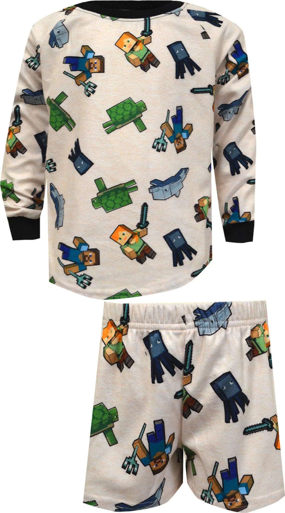 Minecraft Ocean Fun Girls Shortie Pajamas