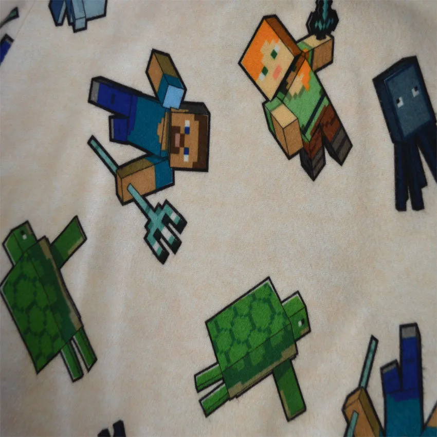 Minecraft Ocean Fun Girls Shortie Pajamas