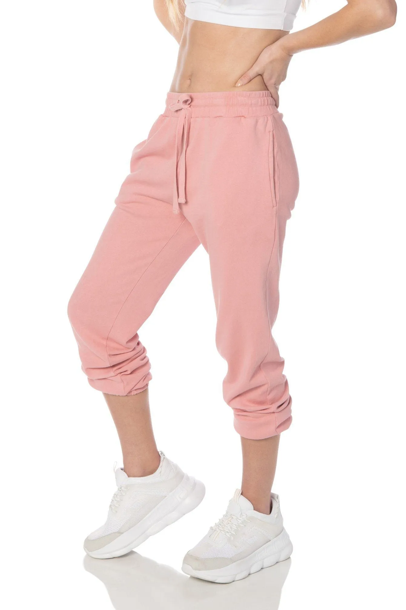 Mineral Washed Pink Relaxed Fit Joggers - Hypeach Lounge