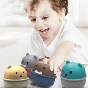 Mini Baby Toy Car Wind Up Cartoon Animal Toy Press and Go Vehicles