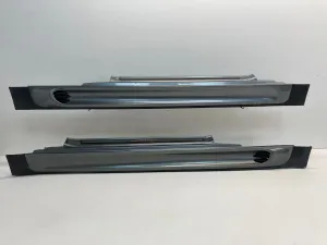 Mini Cooper JCW Aero Side Skirt Pair Dark Silver Metallic 07-15 R56 R57 R58 R59 434