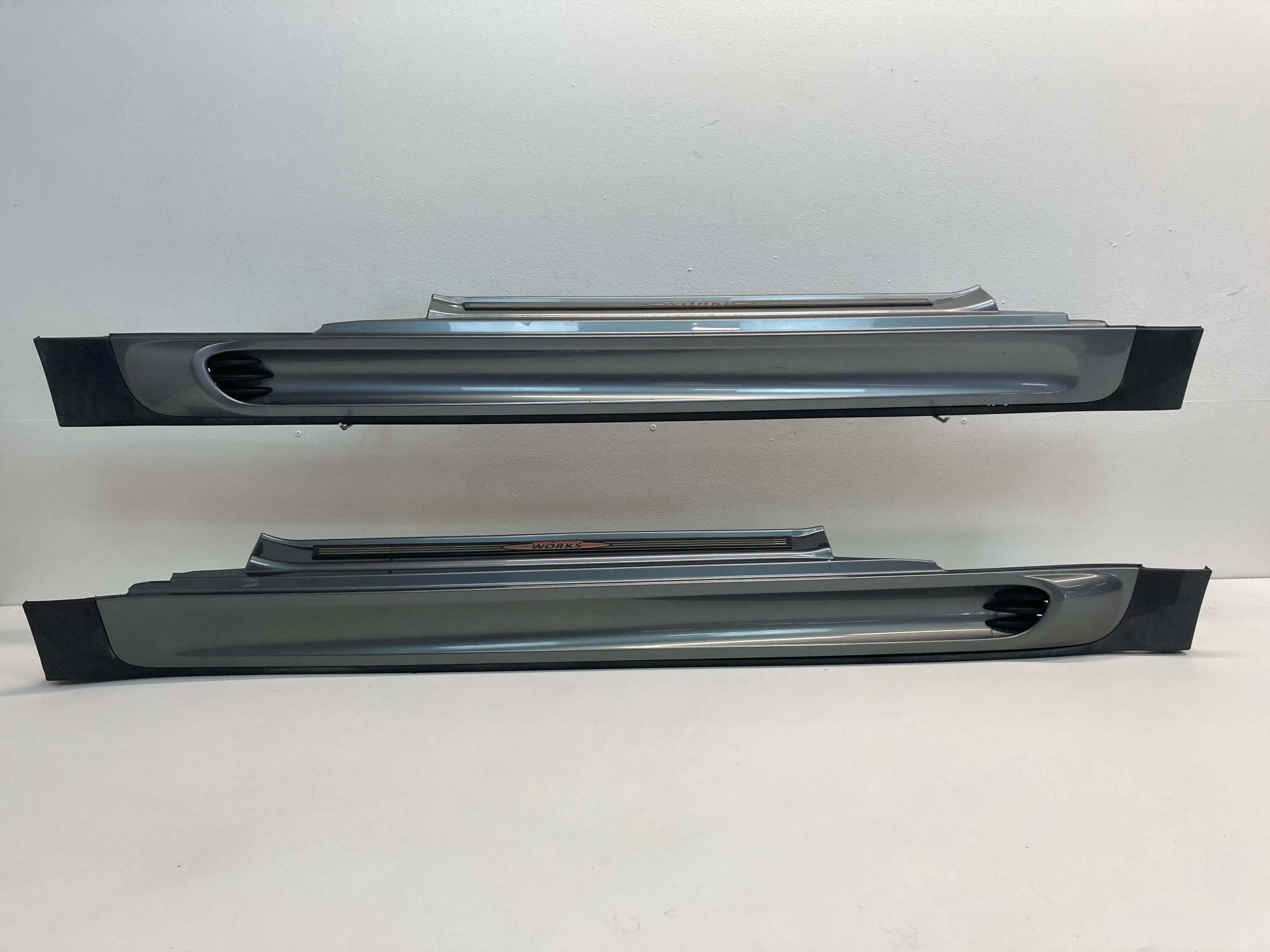 Mini Cooper JCW Aero Side Skirt Pair Dark Silver Metallic 07-15 R56 R57 R58 R59 434